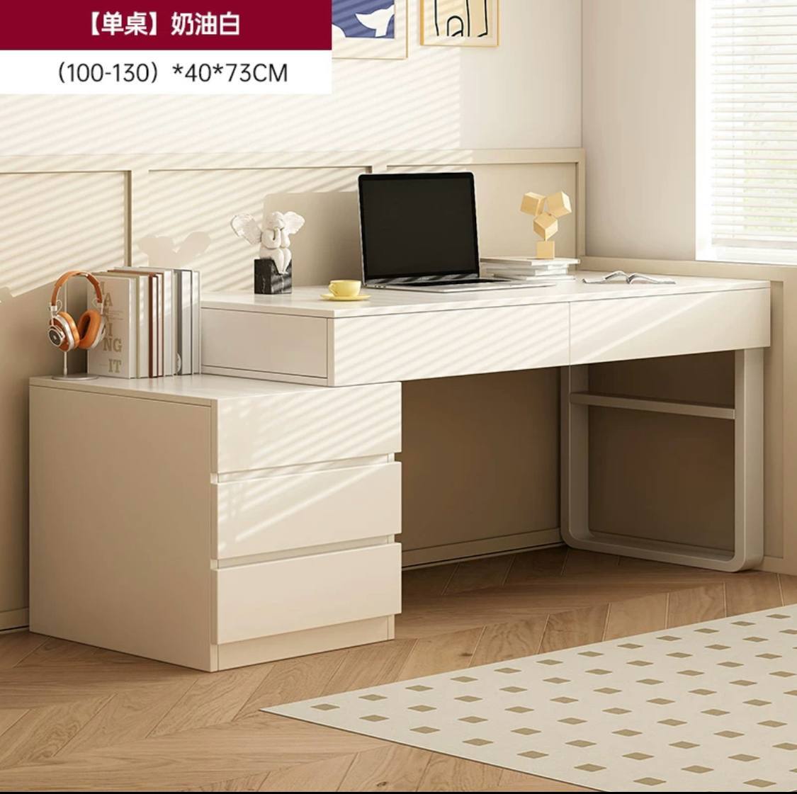 IMG_20260701_185253_971 مكتب او تسريحة مميزة لون ابيض Q - الصورة 1
